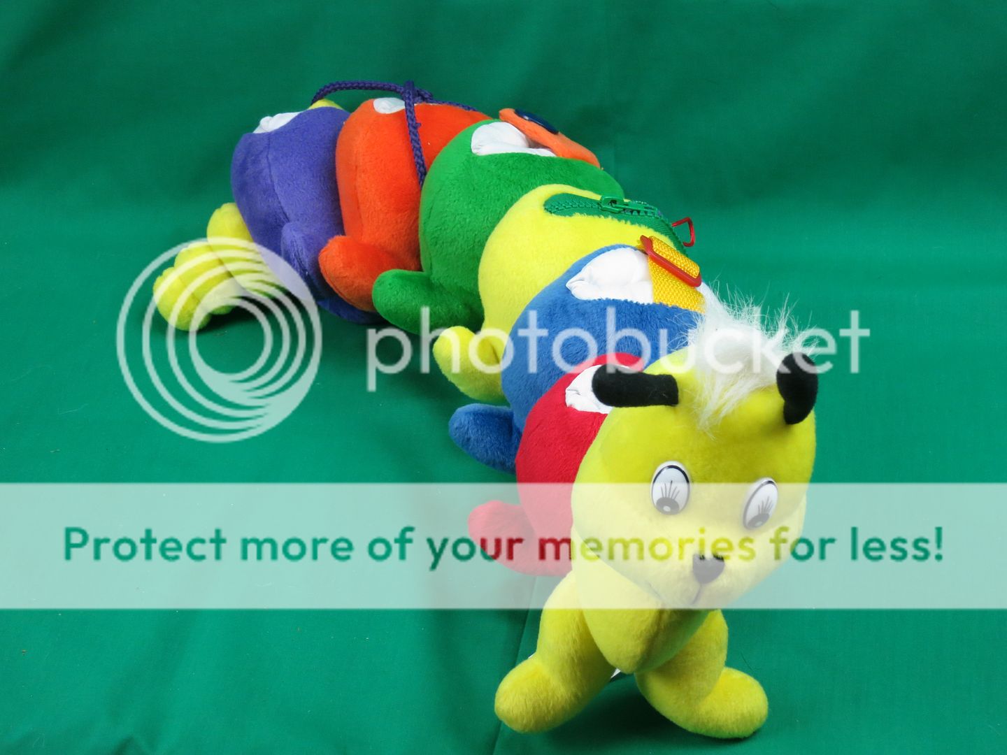 giant rainbow caterpillar plush